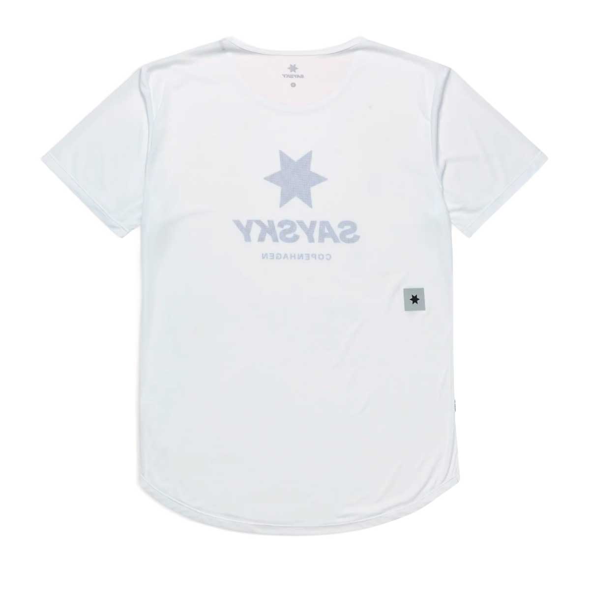 Playera Deportiva Saysky Zig Zag Flow Blanca Azul Hombre