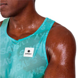 Playera Deportiva Saysky Reactive Flow Singlet Azul Claro Hombre