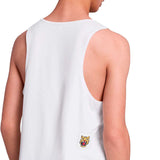 Playera Sin Manga Saysky Tiger Grind Combat Pro Blanco Hombre