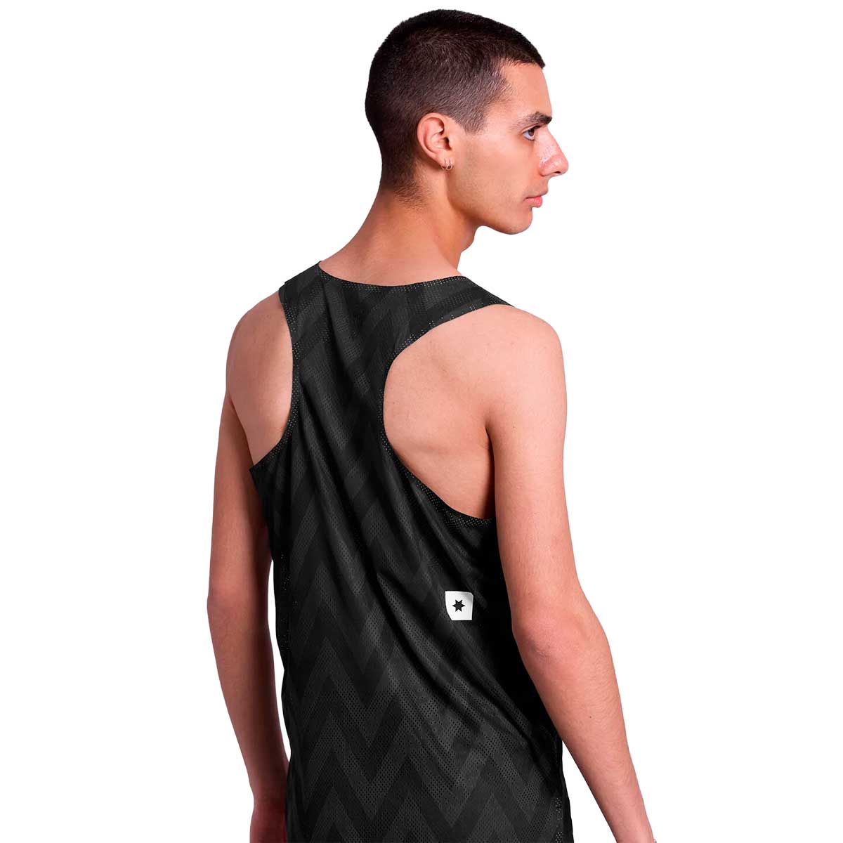 Playera Deportiva Saysky Zig Zag Flow Air Negro Hombre