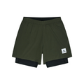 Short Deportivo Saysky 2 in 1 Pace 5'' Verde Oscuro Hombre