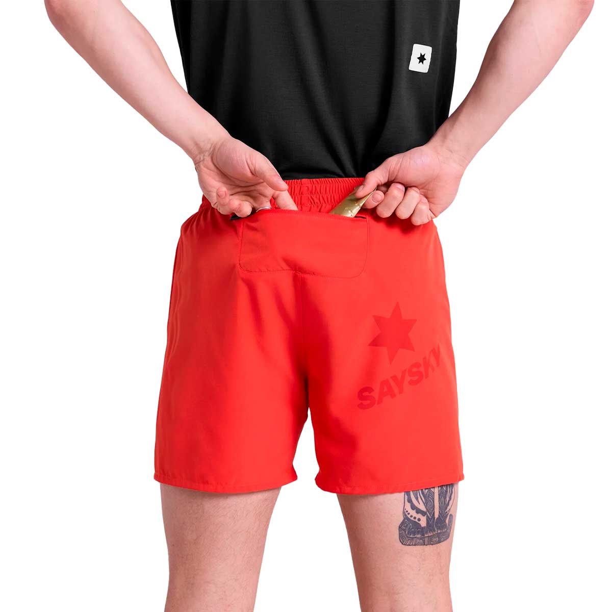 Short Deportivo Saysky Pace 5'' Running Rojo Hombre
