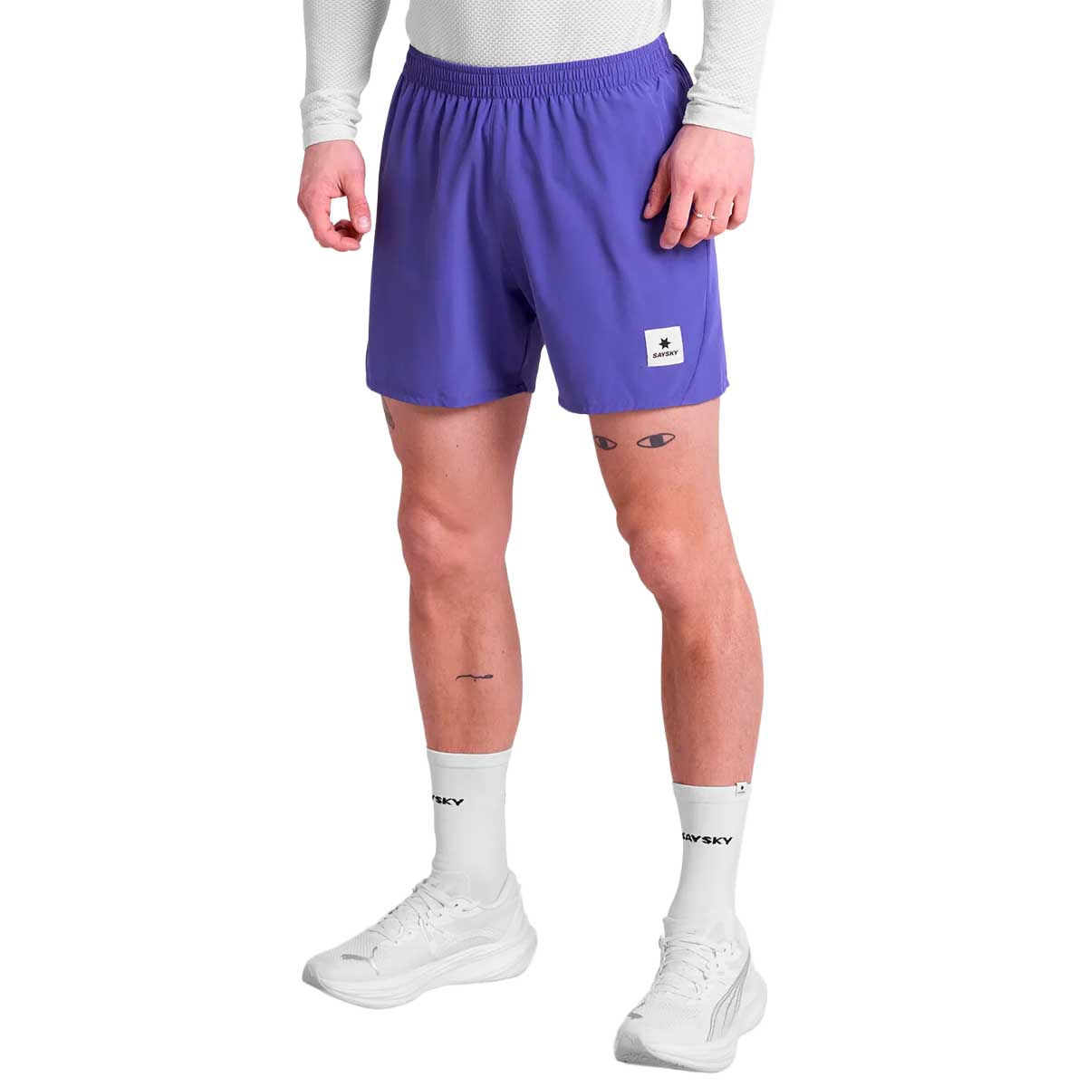 Short Deportivo Saysky Pace 5'' Running Morado Hombre