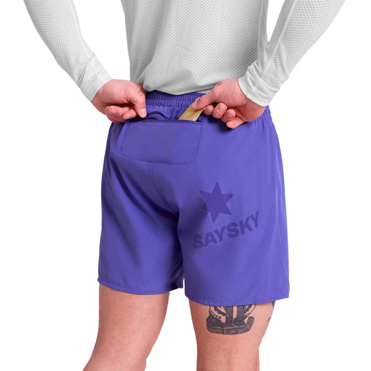 Short Deportivo Saysky Pace 5'' Running Morado Hombre
