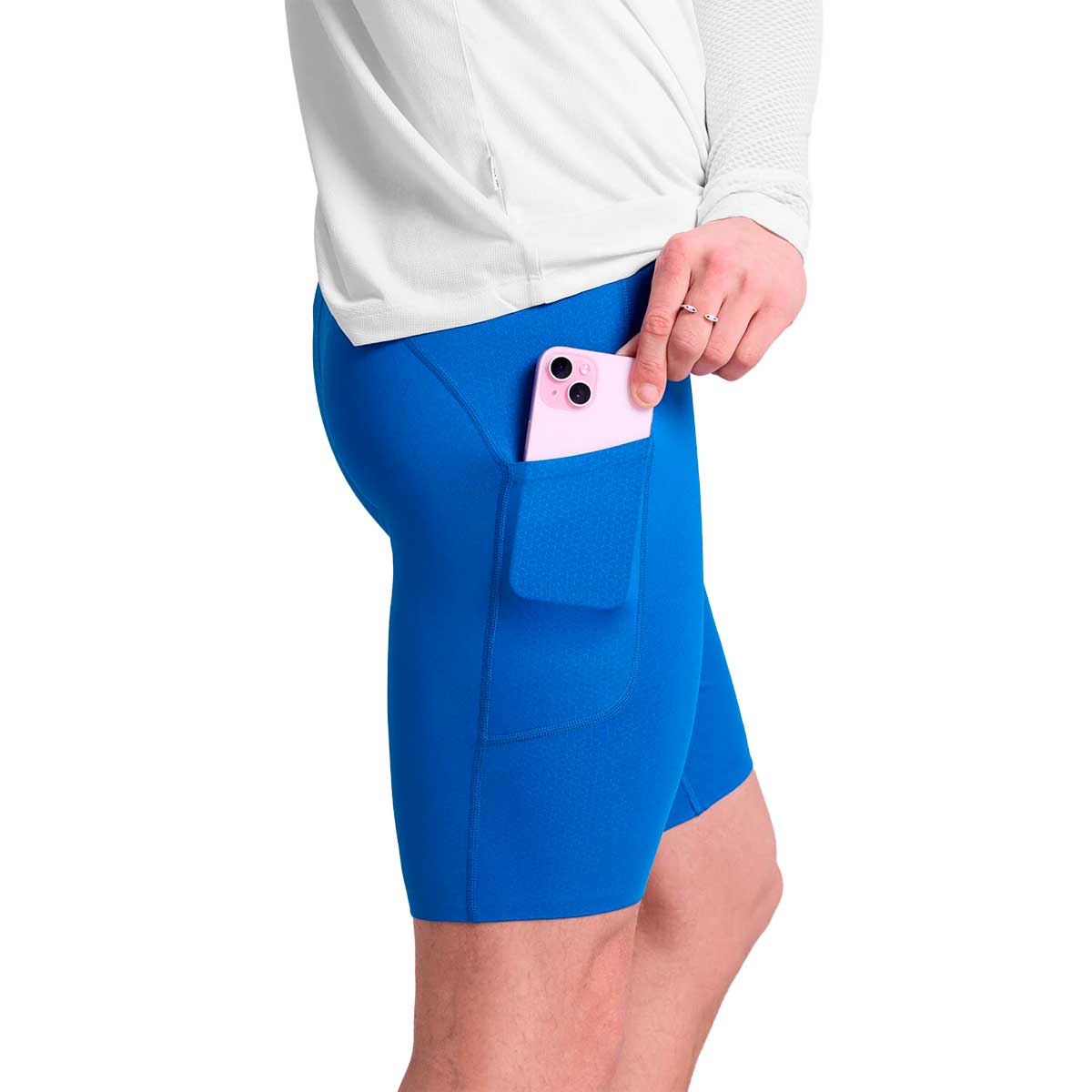 Short Deportivo Saysky Combat+ Rib Tights 8'' Azul Hombre