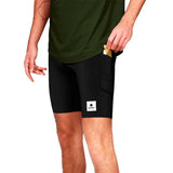 Short Deportivo Saysky Combat+ Tights 9'' Negro Hombre