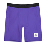 Short Deportivo Saysky Combat+ Rib Tights 8'' Morado Hombre