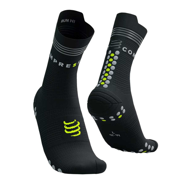 Calceta Compressport Pro Racing Socks V4.0 Run High Flash Fluo Yellow