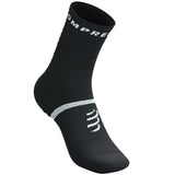Calceta Compressport Pro Marathon Socks V2.0 High Black White