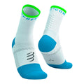 Calceta Compressport Pro Marathon V2.0 White Norse Blue