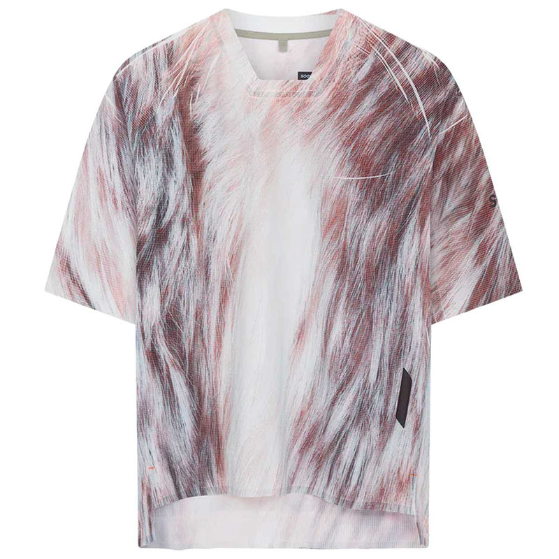 Playera Deportiva Soar Protolab Silk Tech Blanca Café Hombre
