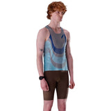 Playera Sin Mangas Soar RACE VEST 2.0 Celeste Multi Hombre