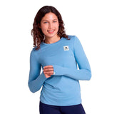 Playera Saysky Clean Pace Long Sleeve Azul Mujer