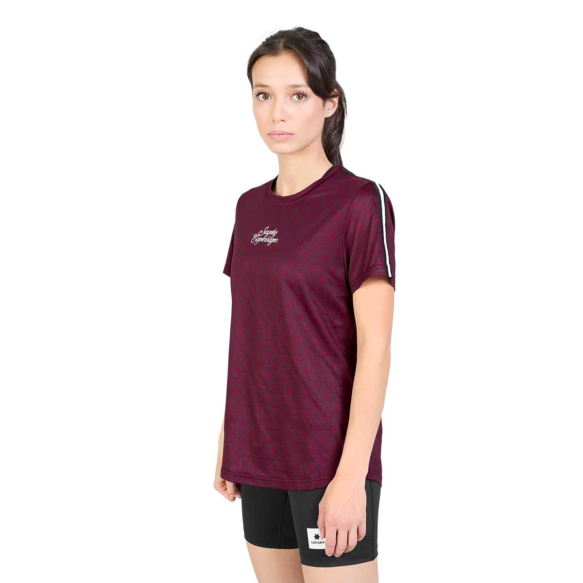 Playera Deportiva Saysky Couture Combat Vino Mujer