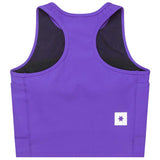 Top Deportivo Saysky Combat Rib Crop Top Morado Mujer