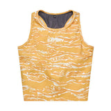 Crop Top Deportivo Saysky Tiger Grind Combat Amarillo Mujer