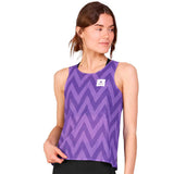 Playera Deportiva Saysky Zig Zag Air Flow Morado Mujer