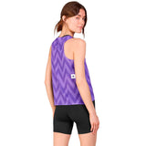Playera Deportiva Saysky Zig Zag Air Flow Morado Mujer