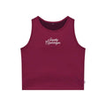 Top Deportivo Saysky Couture Combat Crop Top Vino Mujer