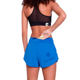 Short Deportivo Saysky 2 in 1 Pace Shorts 3'' Celeste Mujer