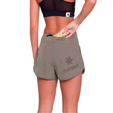 Short Deportivo Saysky Pace Shorts 3" Café Claro Mujer