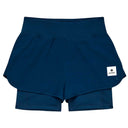 Short Deportivo Saysky 2 in 1 Pace 3'' Azul Marino Mujer