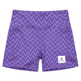 Short Deportivo Saysky Zig Zag Combat+ Tights 4" Morado Mujer