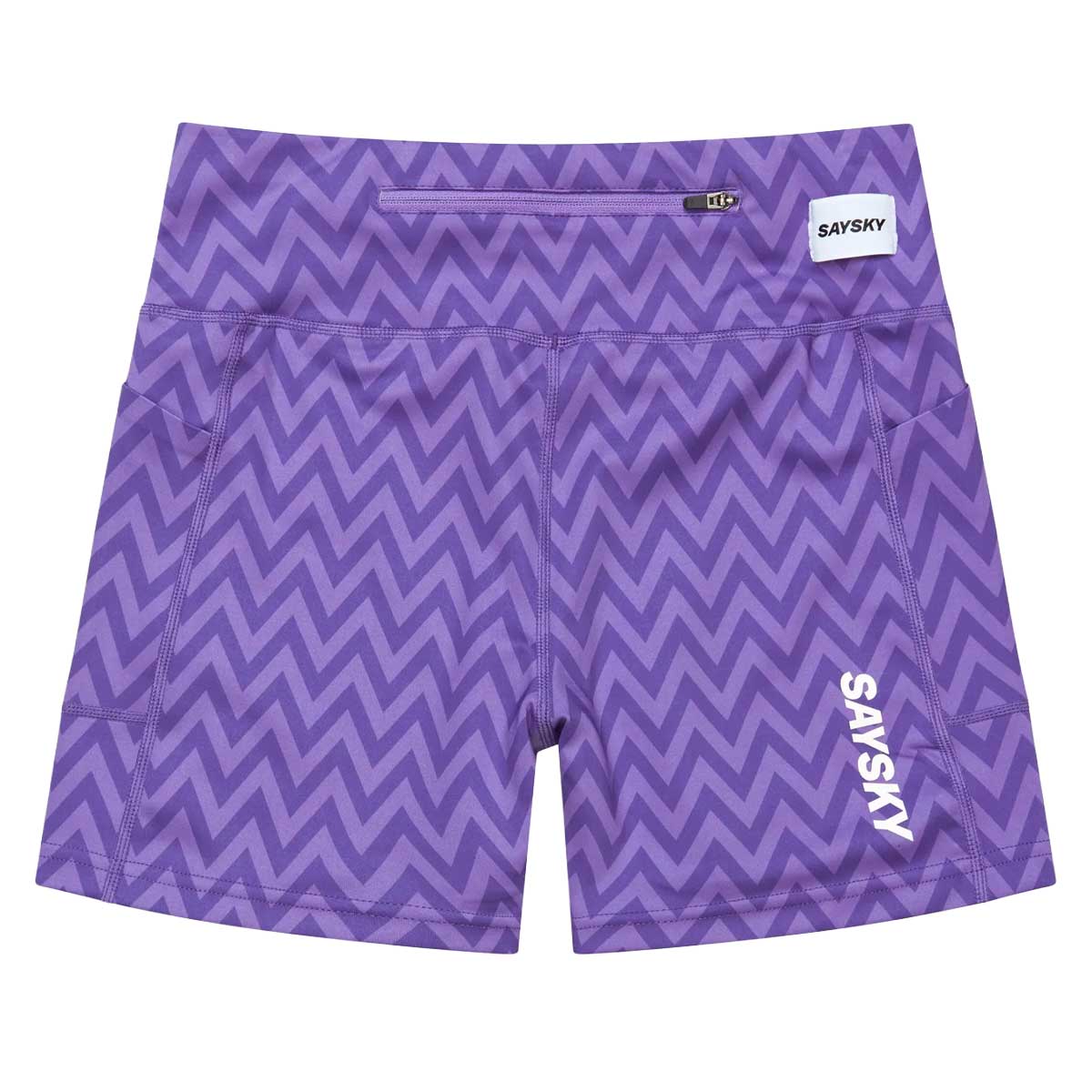 Short Deportivo Saysky Zig Zag Combat+ Tights 4" Morado Mujer