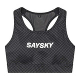 Sports Bra Deportivo Saysky Zig Zag Combat Negro Mujer