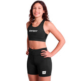Sports Bra Deportivo Saysky Zig Zag Combat Negro Mujer