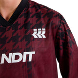 Manga Larga Bandit Jacquard Footy Run Long Sleeve Fig Print