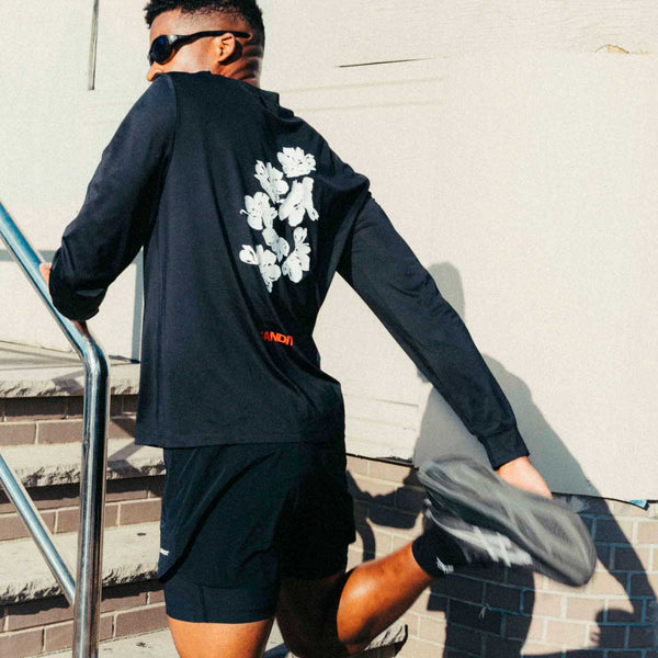 Manga Larga Bandit NanoMesh™ Abstract Floral Black Hombre