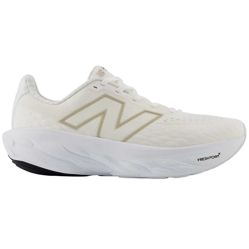 Tenis New Balance 1080 V14 Blanco Dorado Mujer
