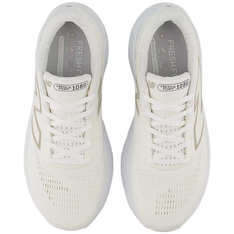 Tenis New Balance 1080 V14 Blanco Dorado Mujer