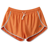 Short Deportivo Tracksmith Van Cortlandt Coral Gold Mujer