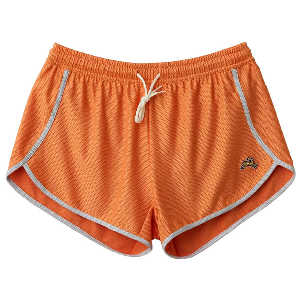 Short Deportivo Tracksmith Van Cortlandt Coral Gold Mujer