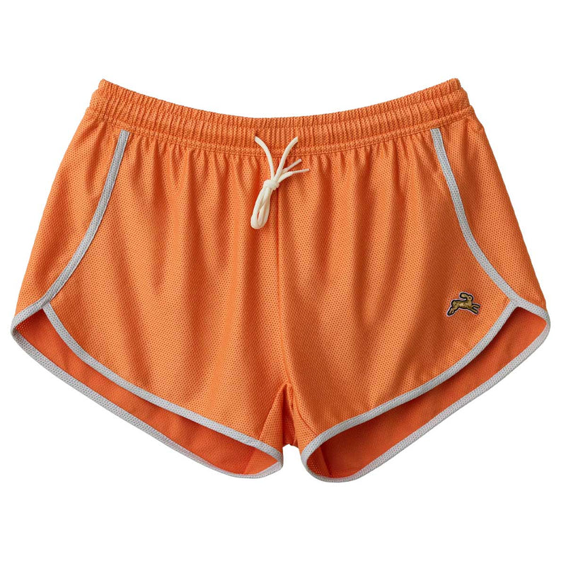 Short Deportivo Tracksmith Van Cortlandt Coral Gold Mujer