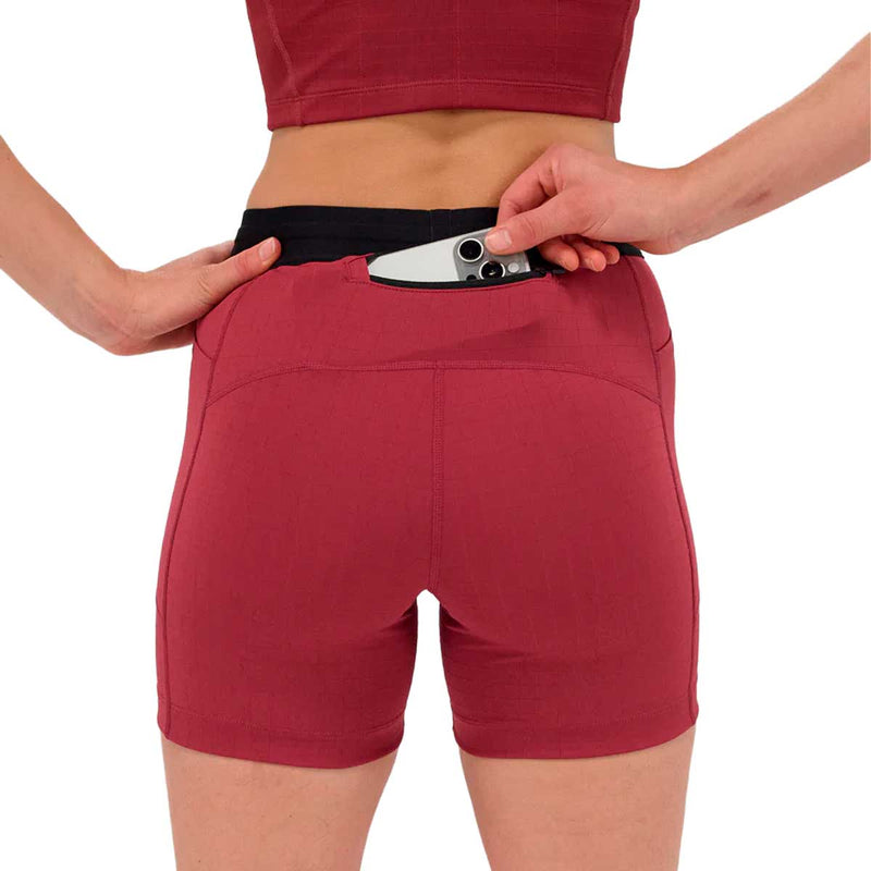 Short Deportivo Bandit Gridlock™ 5" Compression Berry Mujer