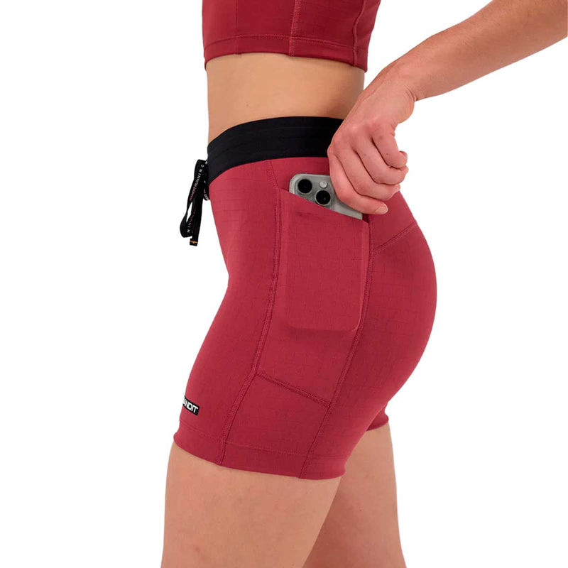Short Deportivo Bandit Gridlock™ 5" Compression Berry Mujer
