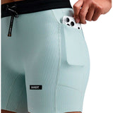 Short Bandit Striped Cadence™ 5" Compression Mist Lagoon Mujer