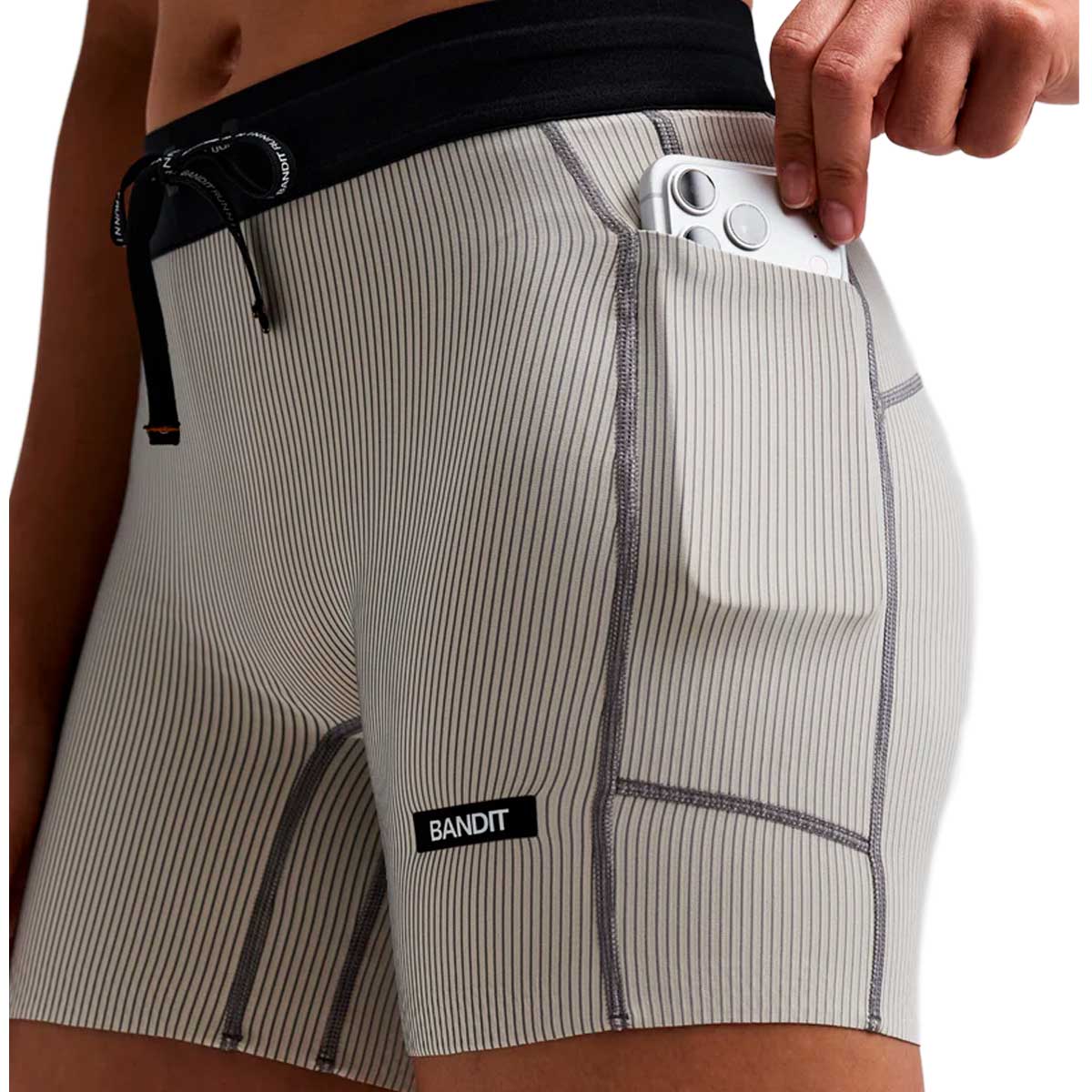 Short Bandit Striped Cadence™ 5" Compression Plaster Mujer