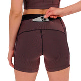 Short Bandit Striped Cadence™ 5" Compression Black Mauve Mujer