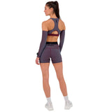 Short Bandit Striped Cadence™ 5" Compression Fig Vintage Blue Mujer