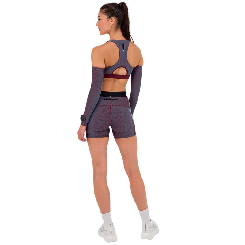 Short Bandit Striped Cadence™ 5" Compression Fig Vintage Blue Mujer