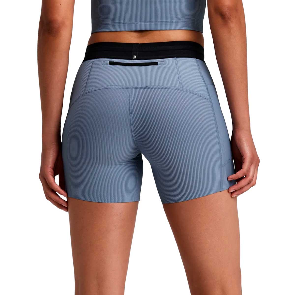Short Bandit Striped Cadence™ 5" Compression Pavilion Blue Mujer