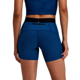 Short Bandit Striped Cadence™ 5" Compression Ink Blue Mujer