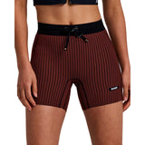 Short Bandit Striped Cadence™ 5" Compression Mahogany Mujer