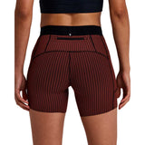 Short Bandit Striped Cadence™ 5" Compression Mahogany Mujer