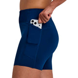 Short Bandit Stamina-V™ High Waist 5" Compression Ink Blue Mujer