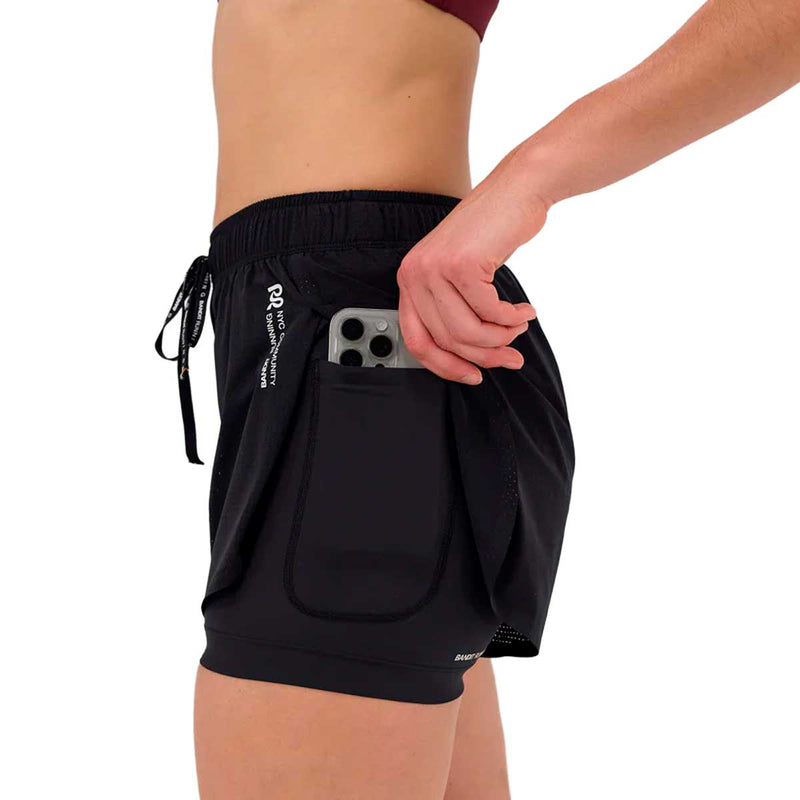 Short Deportivo Bandit Vento™ 4" 2-in-1 Black Mujer